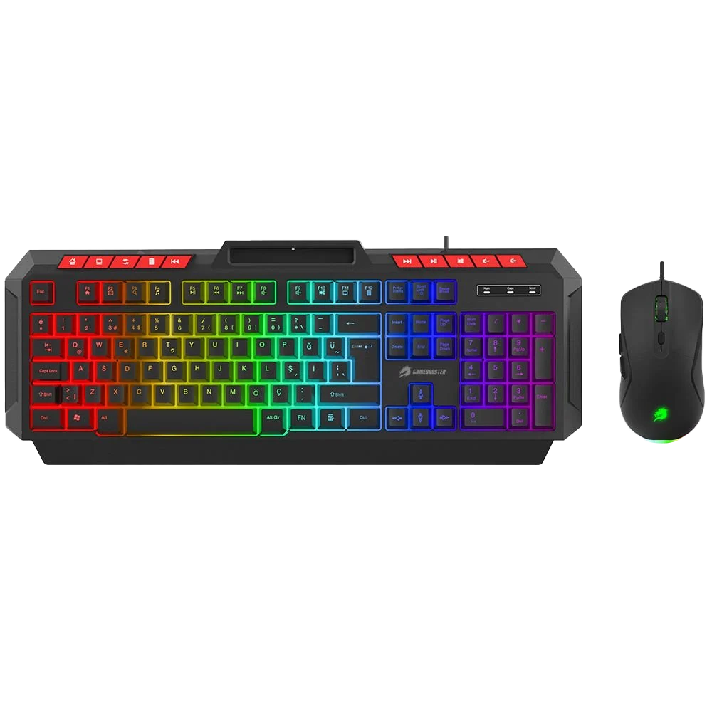 Gamebooster Km-11b Knight Siyah Klavye Mouse Set (GB-KM11B)