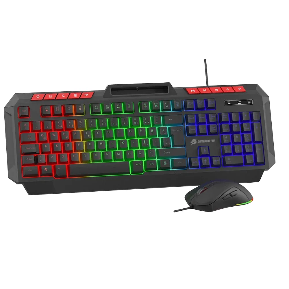 Gamebooster Km-11b Knight Siyah Klavye Mouse Set (GB-KM11B)