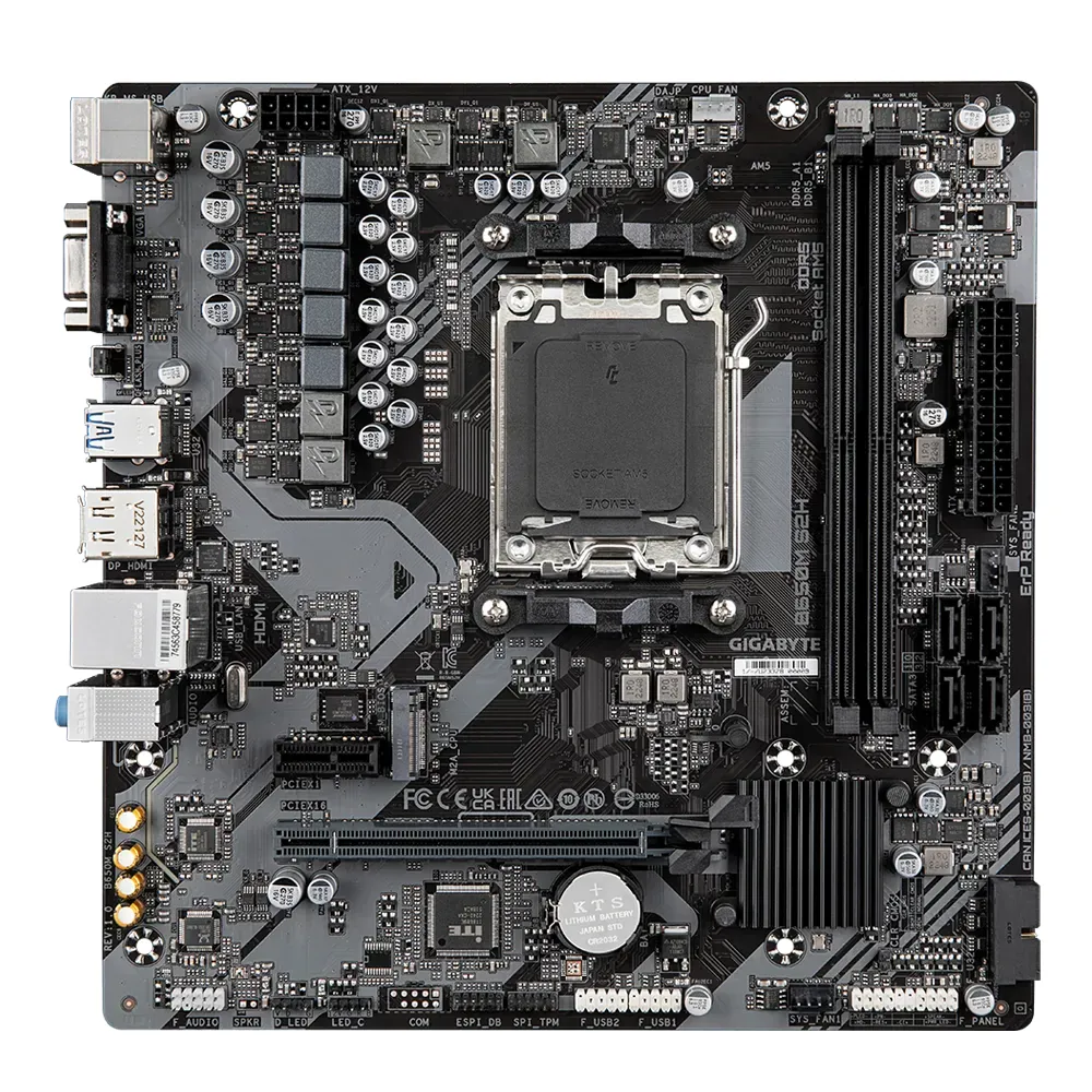 Gigabyte B650M-S2H AM5 DDR5 Ses Glan DP/HDMI/VGA SATA3 USB3.2 mATX