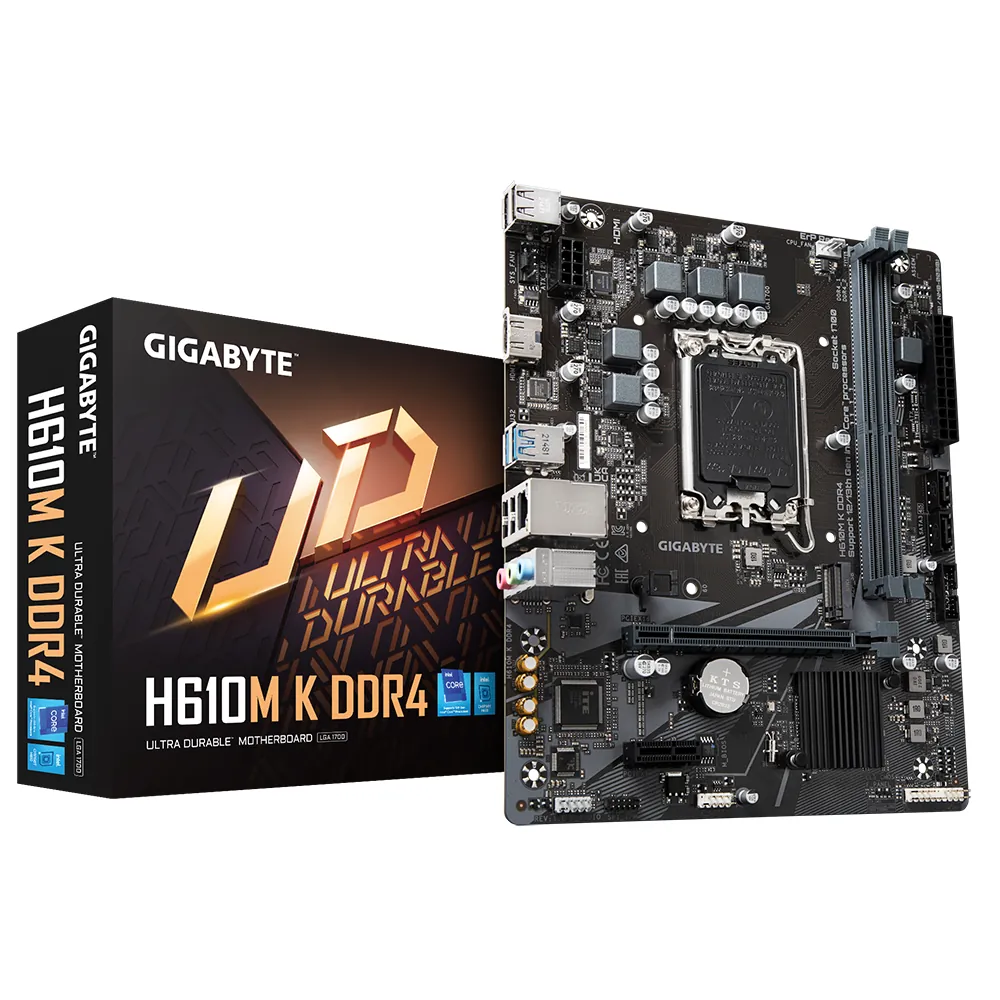 Gigabyte H610M-K DDR4 1700P DDR4 Ses GLAN HDMI SATA3 USB3.2 mATX