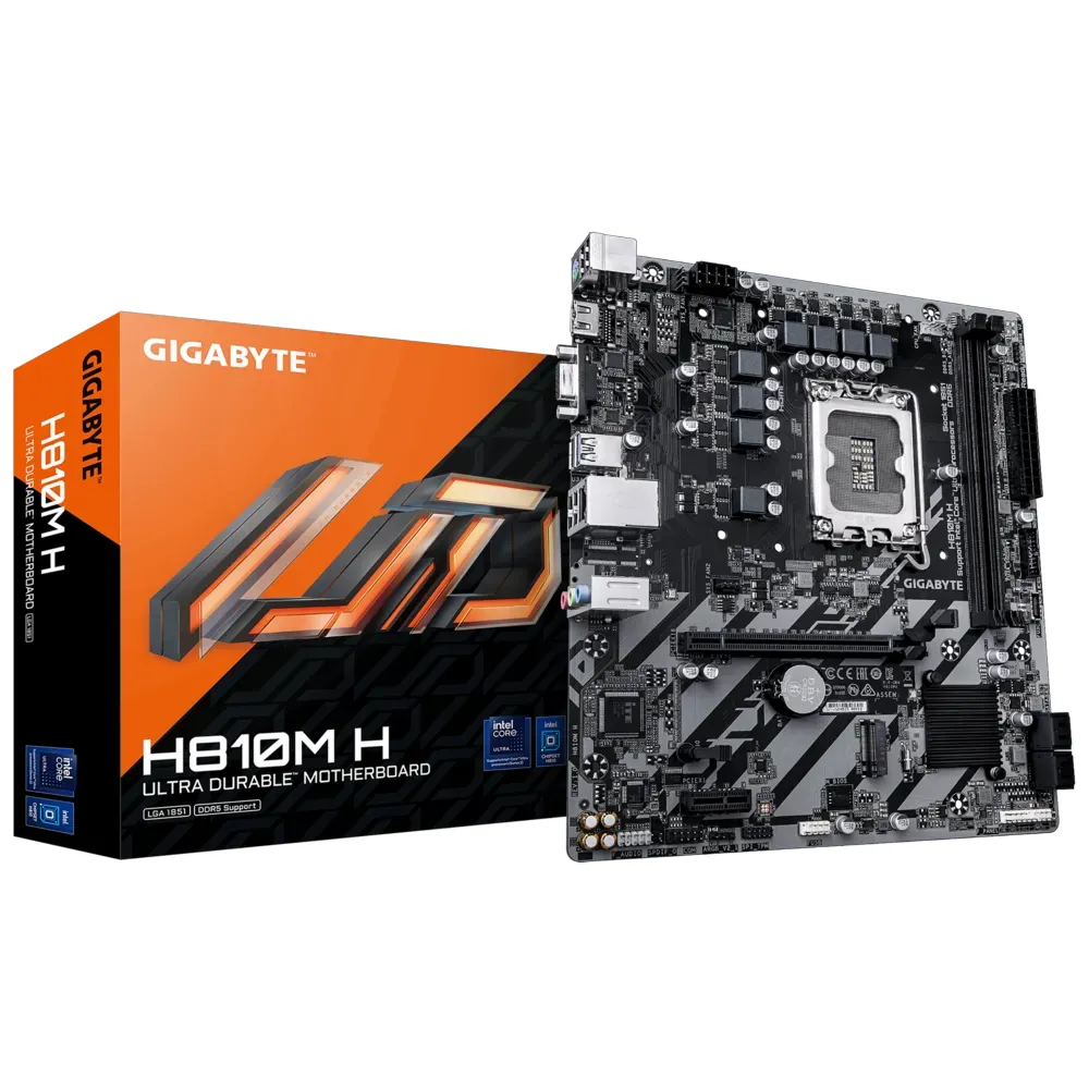 Gigabyte H810M H 1851P DDR5 Ses GLAN HDMI/D-SUB SATA3 USB3.2 mATX