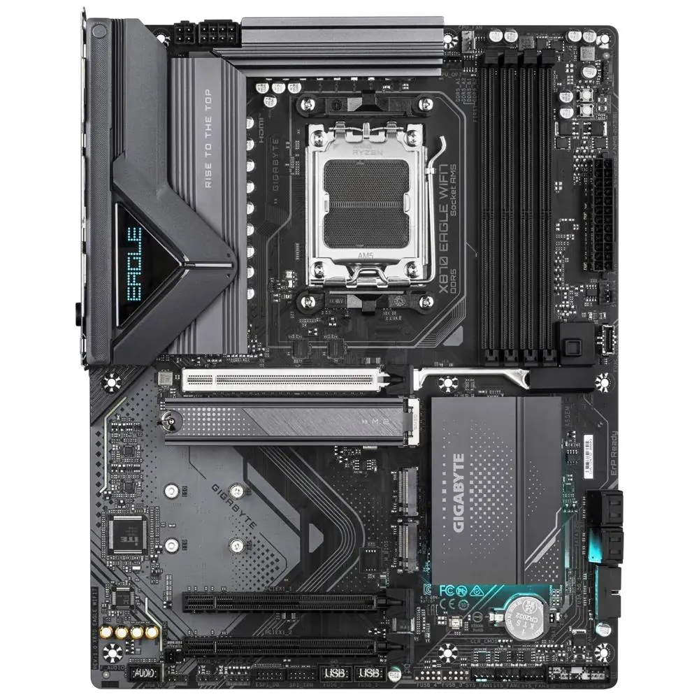 Gigabyte X870-Eagle-Wifi7 Am5 Ddr5 Ses Glan Hdmi/Usb4 Sata3 Usb3.2 Atx