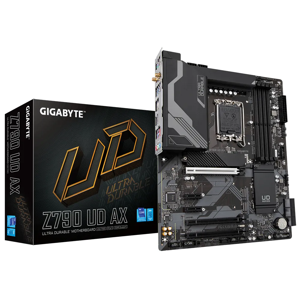 Gigabyte Z790-UD-AX Wifi 1700P DDR5 Ses Glan DP/HDMI Sata3 Usb3.2 Atx