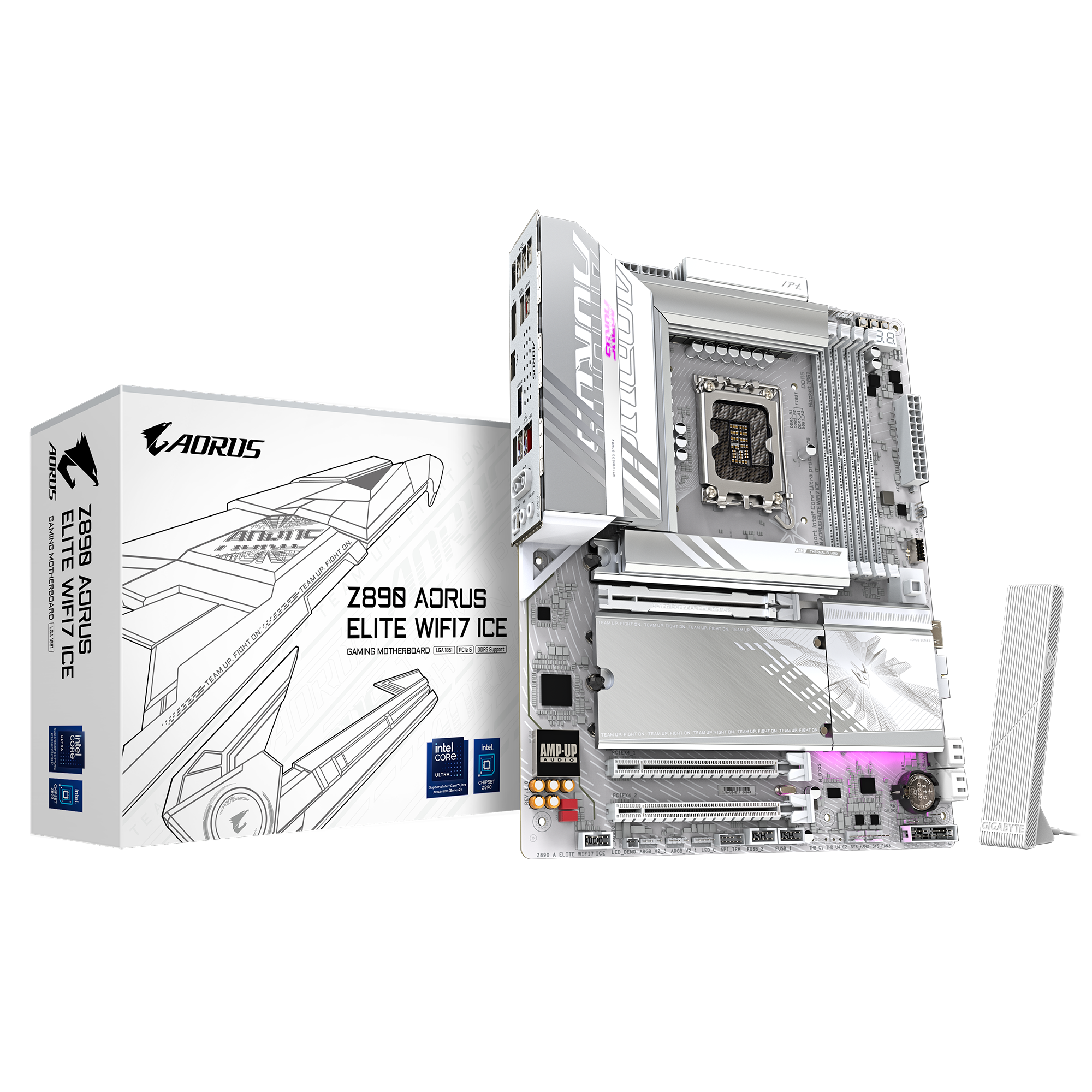 Gigabyte Z890A-Elite-Wifi7-Ice 1851P DDR5 Ses GLAN DP/USB4 SATA3 USB3.2 ATX