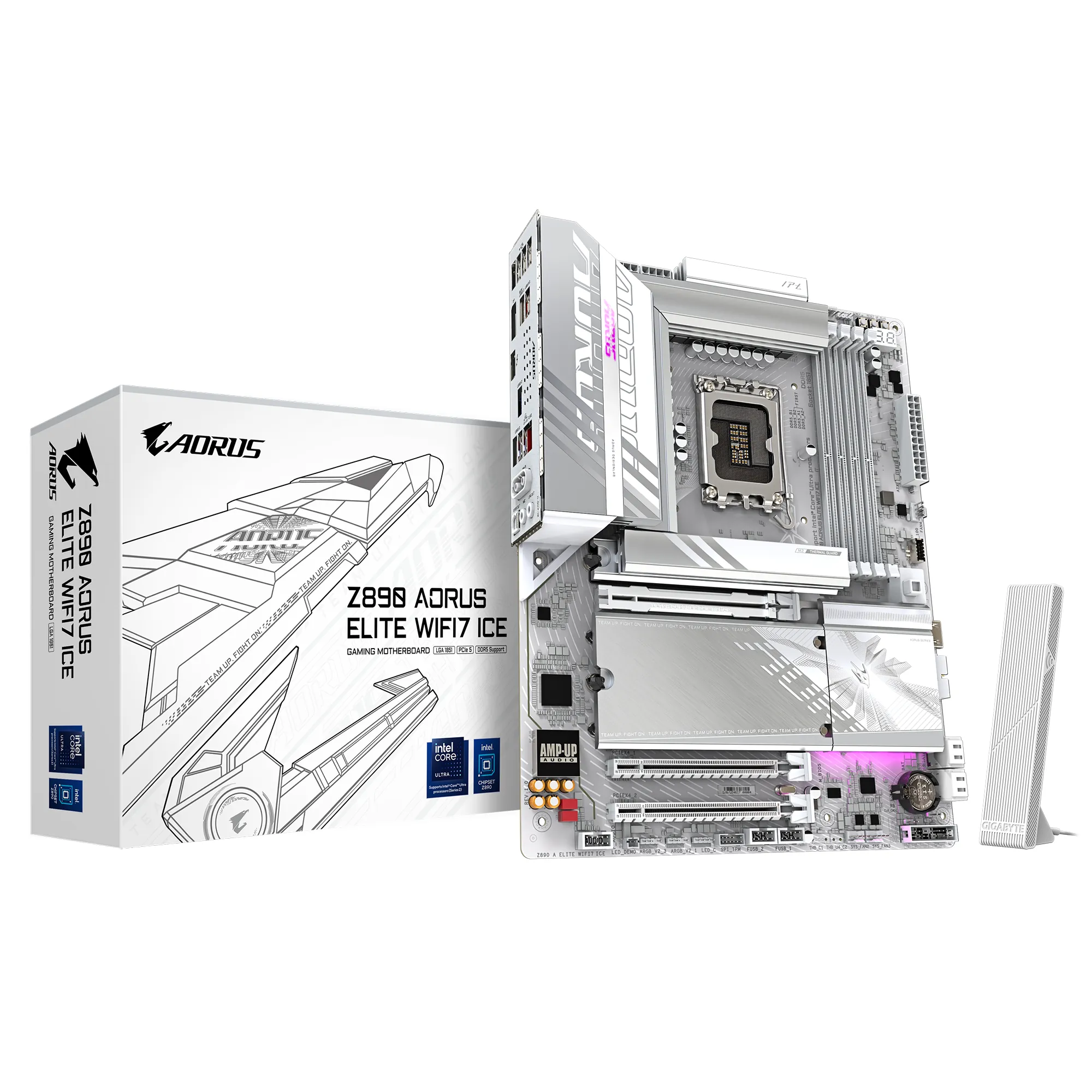 Gigabyte Z890A-Elite-Wifi7-Ice 1851P DDR5 Ses GLAN DP/USB4 SATA3 USB3.2 ATX