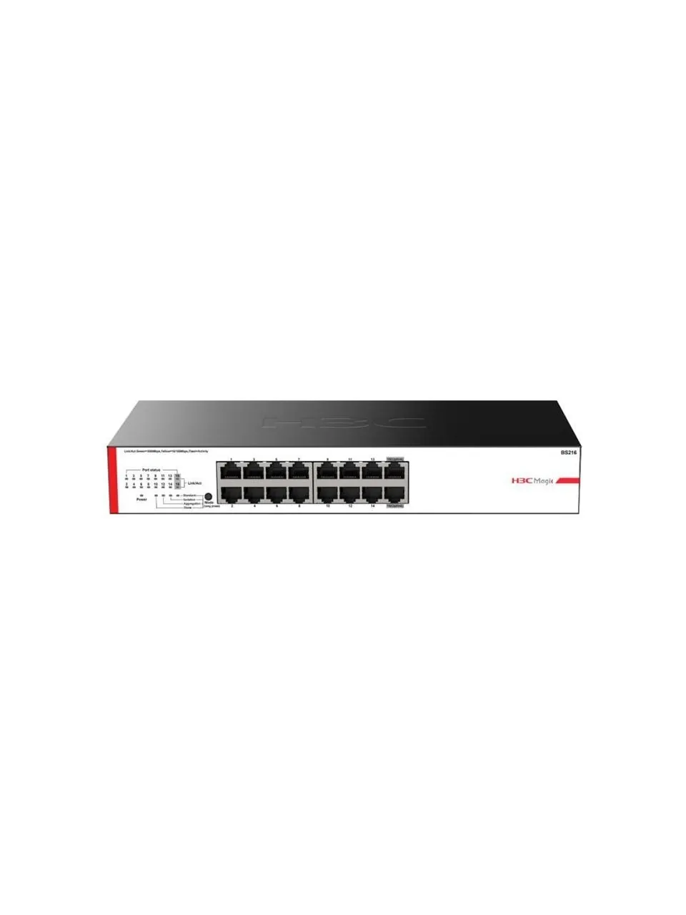 H3C Magic BS216 16 Port 10/100/1000 Yönetilemez Rack Mount Switch