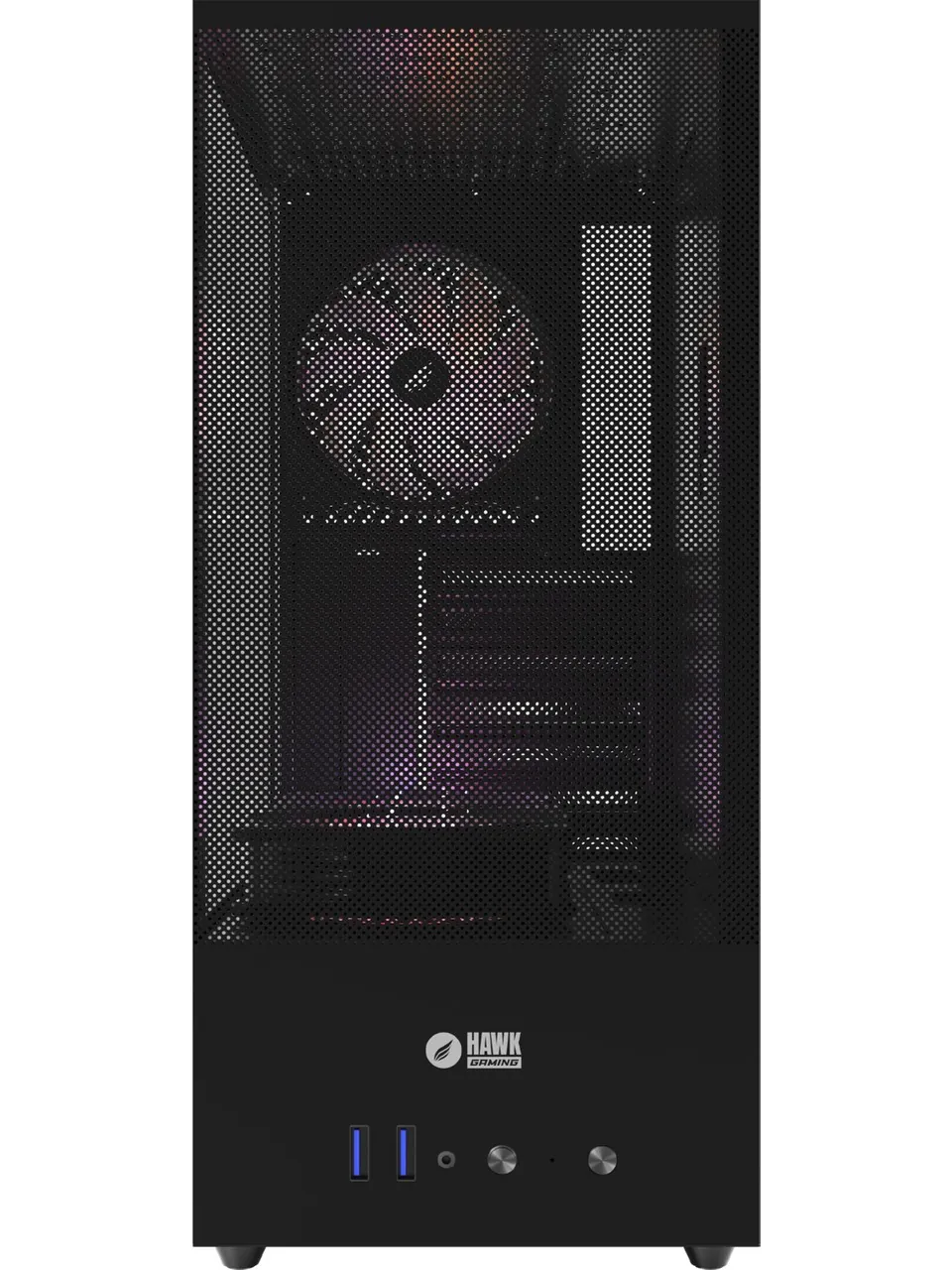 Hawk Gaming HC310-600W 600W RGB Mesh Mini Tower Siyah Gaming Kasa
