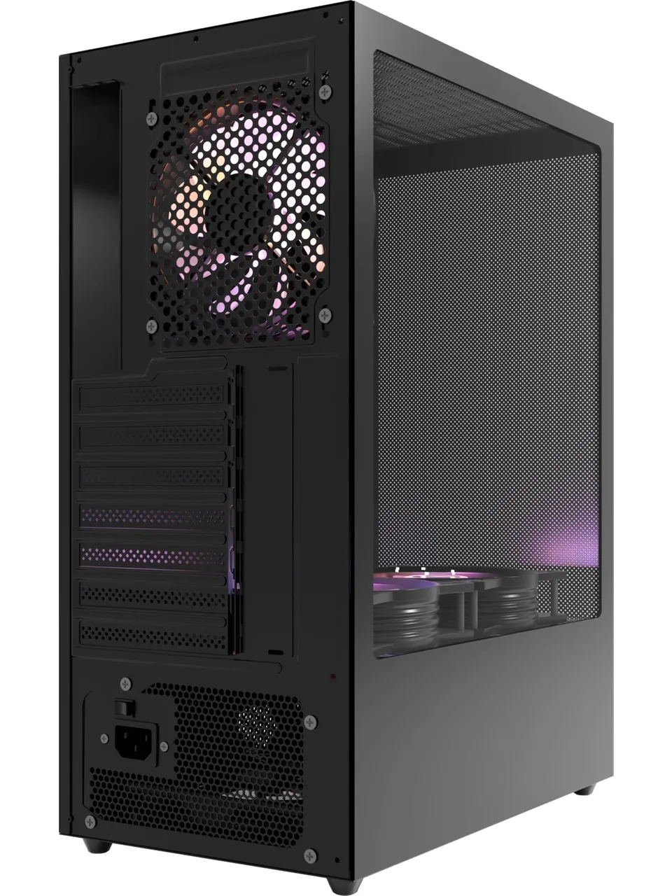 Hawk Gaming HC310-600W 600W RGB Mesh Mini Tower Siyah Gaming Kasa