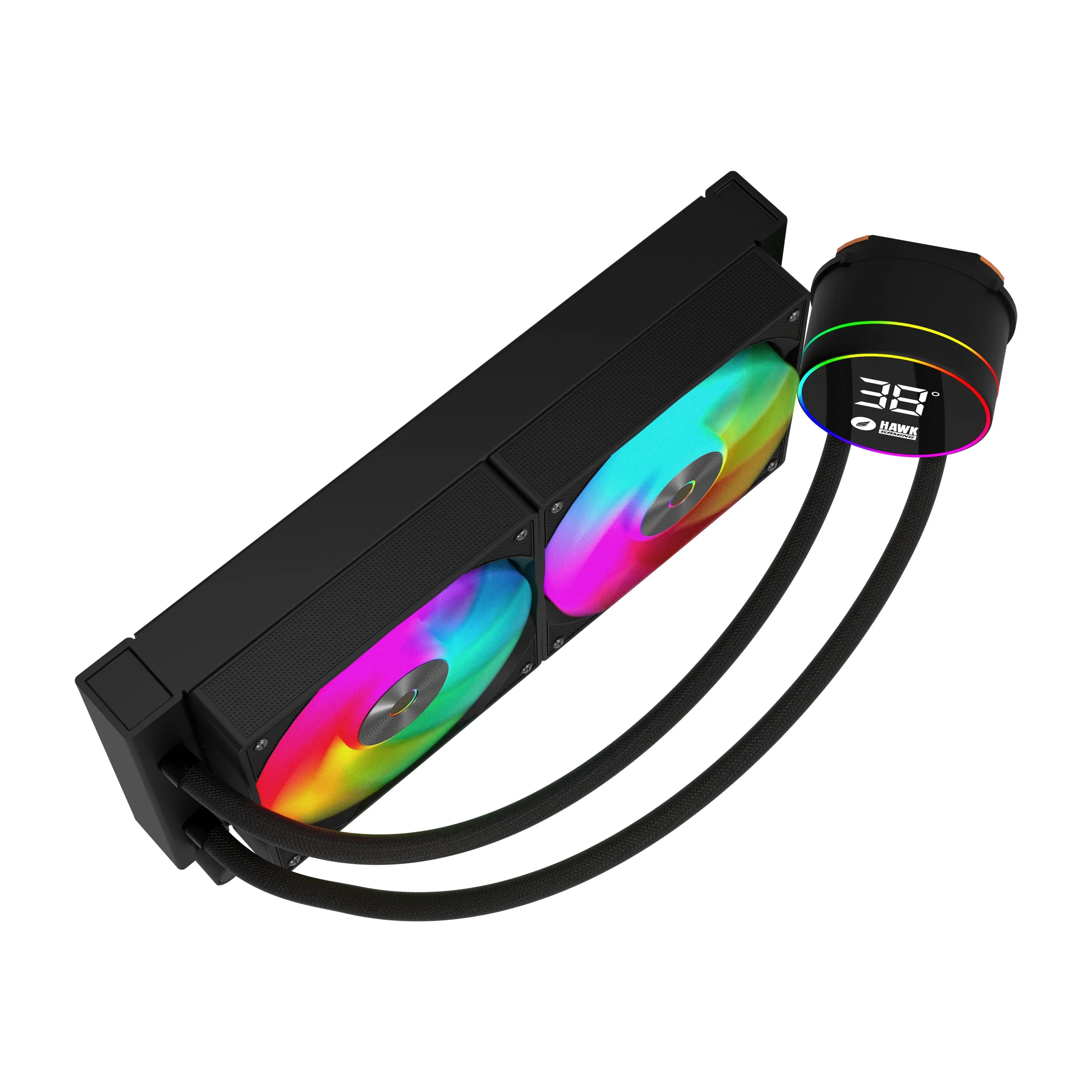 Hawk Gaming HL240 Frostbite 240mm LED ARGB 1700P/AM5 Uyumlu Siyah Sıvı Soğutucu