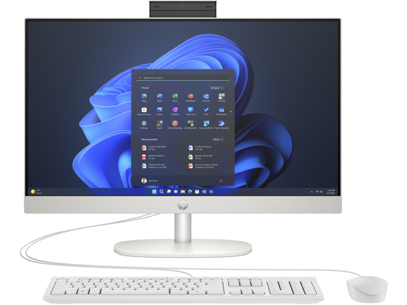 HP Aio ProOne 240 G10 A54THET I5-1335U 8GB 512GB Ssd 23.8" W11H Beyaz