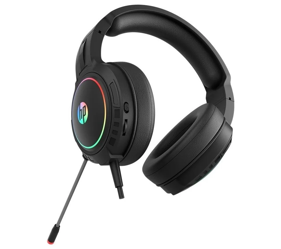 Hp Dhe-8006 Kablolu Mikrofonlu Usb 7.1 Rgb Oyuncu Kulaklık Siyah