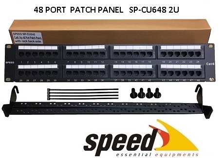 Hız SP-CU648 48 Port CAT6 UTP Dolu Patch Panel