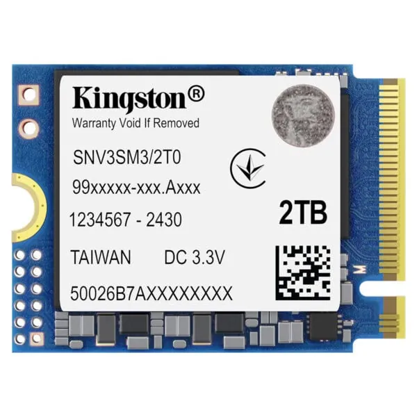 Kingston NV3 2 TB M.2 2230 NVMe Gen4 SSD 6000/5000 (SNV3SM3/2T0)
