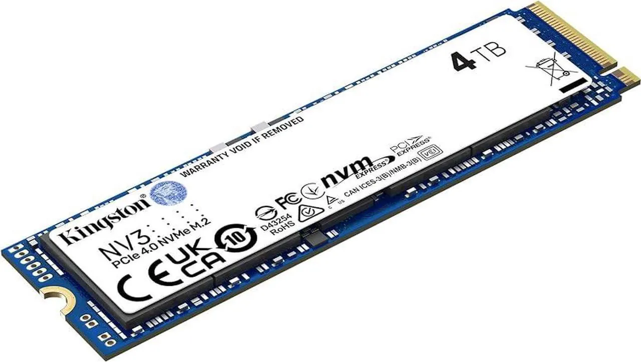 Kingston NV3 4 TB NVMe Gen4 SSD 6000/5000 (SNV3S/4000G)