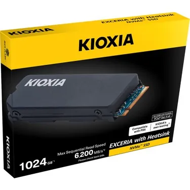 Kioxia Exceria 1 TB NVMe Gen4 SSD Soğutuculu 6200/4900 (LSC11K1T02G8)