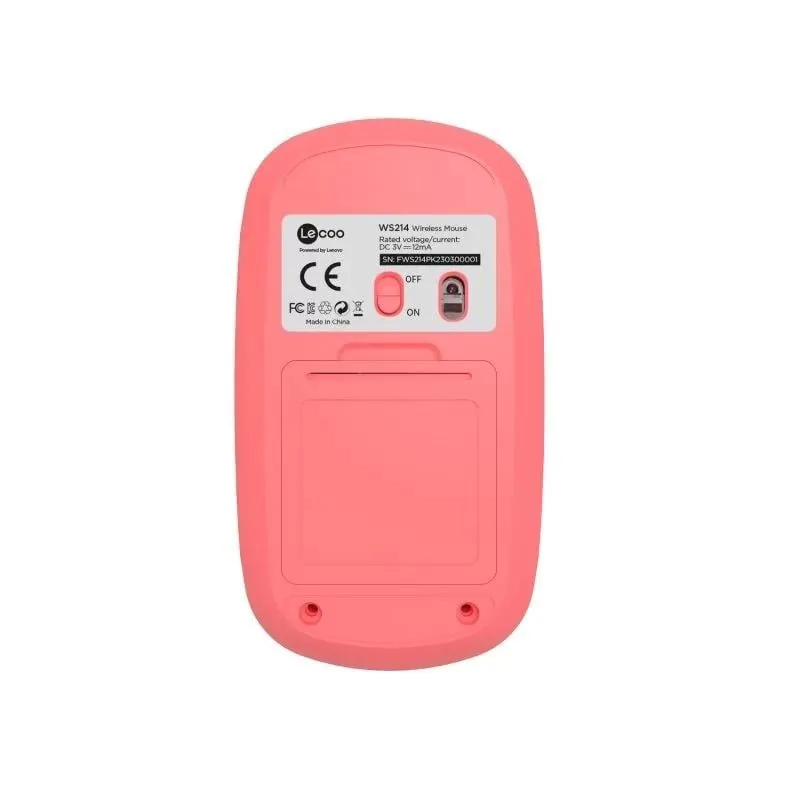 Leboo WS214 USB Kablosuz Mouse Pembe