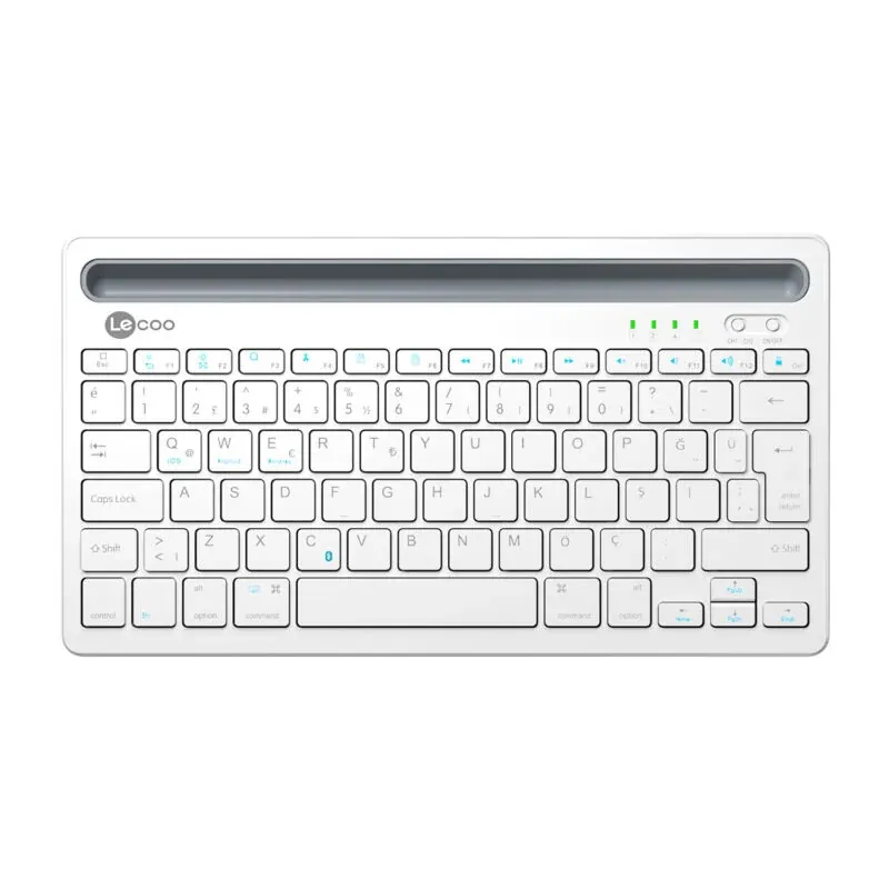 Lecoo Bk100 USB Kablosuz Klavye Beyaz