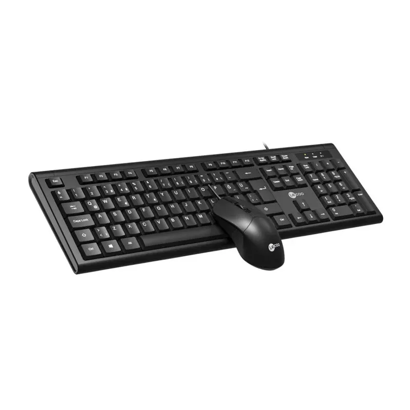 Levoo CM101 USB Kablolu Klavye Mouse Set Siyah