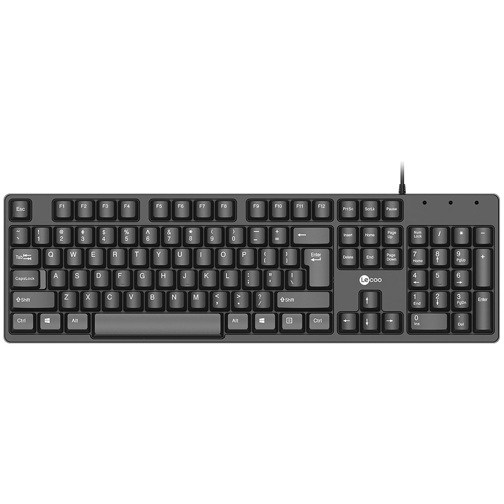 LeCoo Kb101 USB Kablolu Klavye Siyah