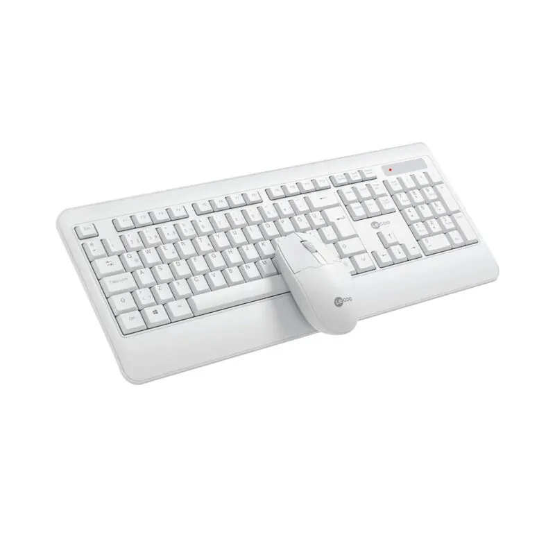 Lecoo KW202 USB Kablosuz Klavye Mouse Set Beyaz