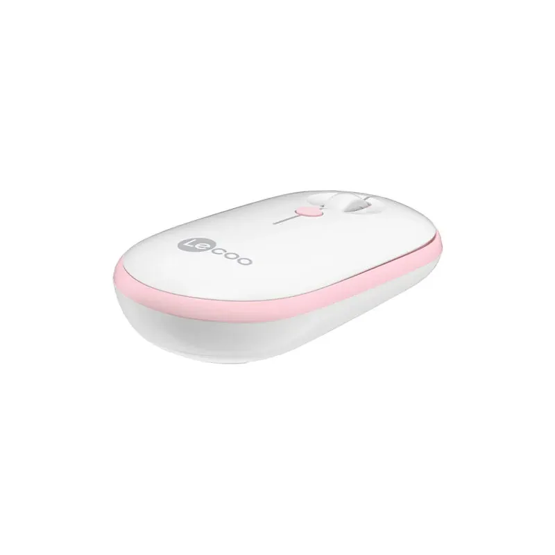 LeCoo WS212 USB Kablosuz Mouse Beyaz-Pembe