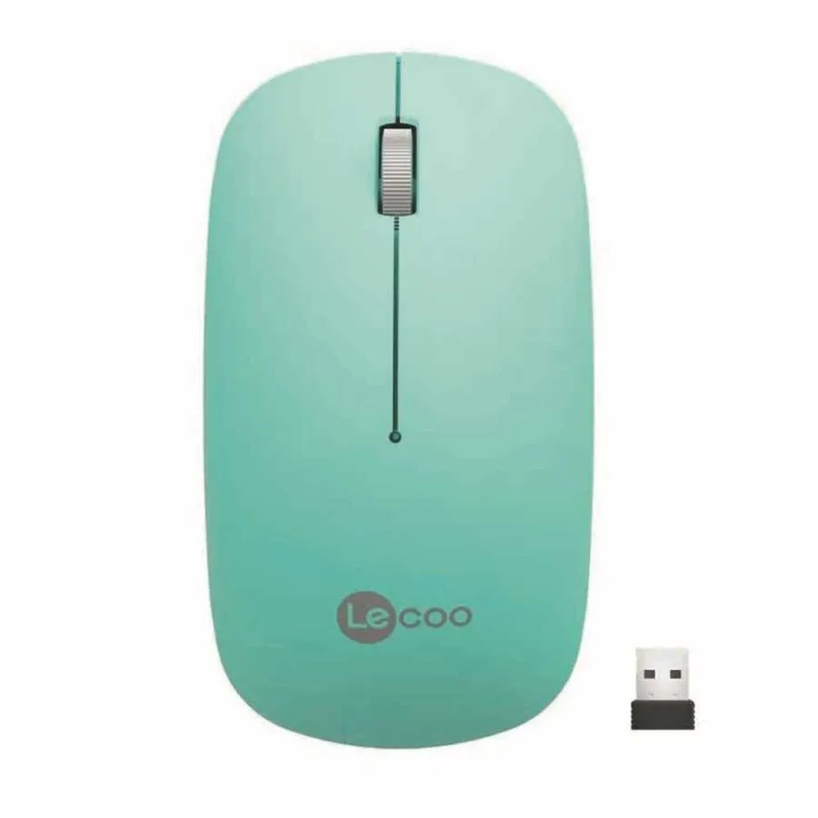 LeCoo WS214 USB Kablosuz Mouse Türkuaz