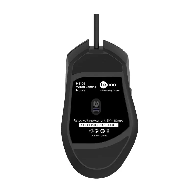 Leetoo MS106 Kablolu RGB Optik Gaming Mouse Siyah