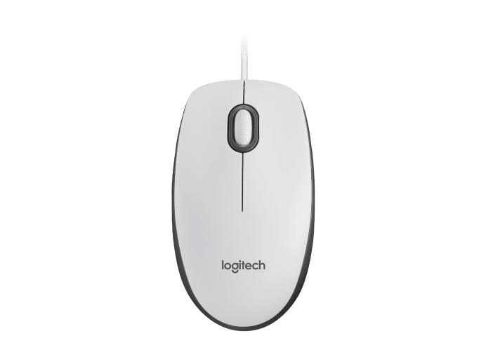 Logitech M100 USB Kablolu Mouse Beyaz (910-006764)