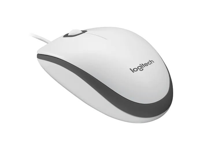 Logitech M100 USB Kablolu Mouse Beyaz (910-006764)