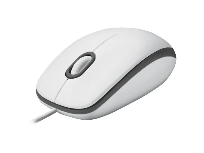 Logitech M100 USB Kablolu Mouse Beyaz (910-006764)