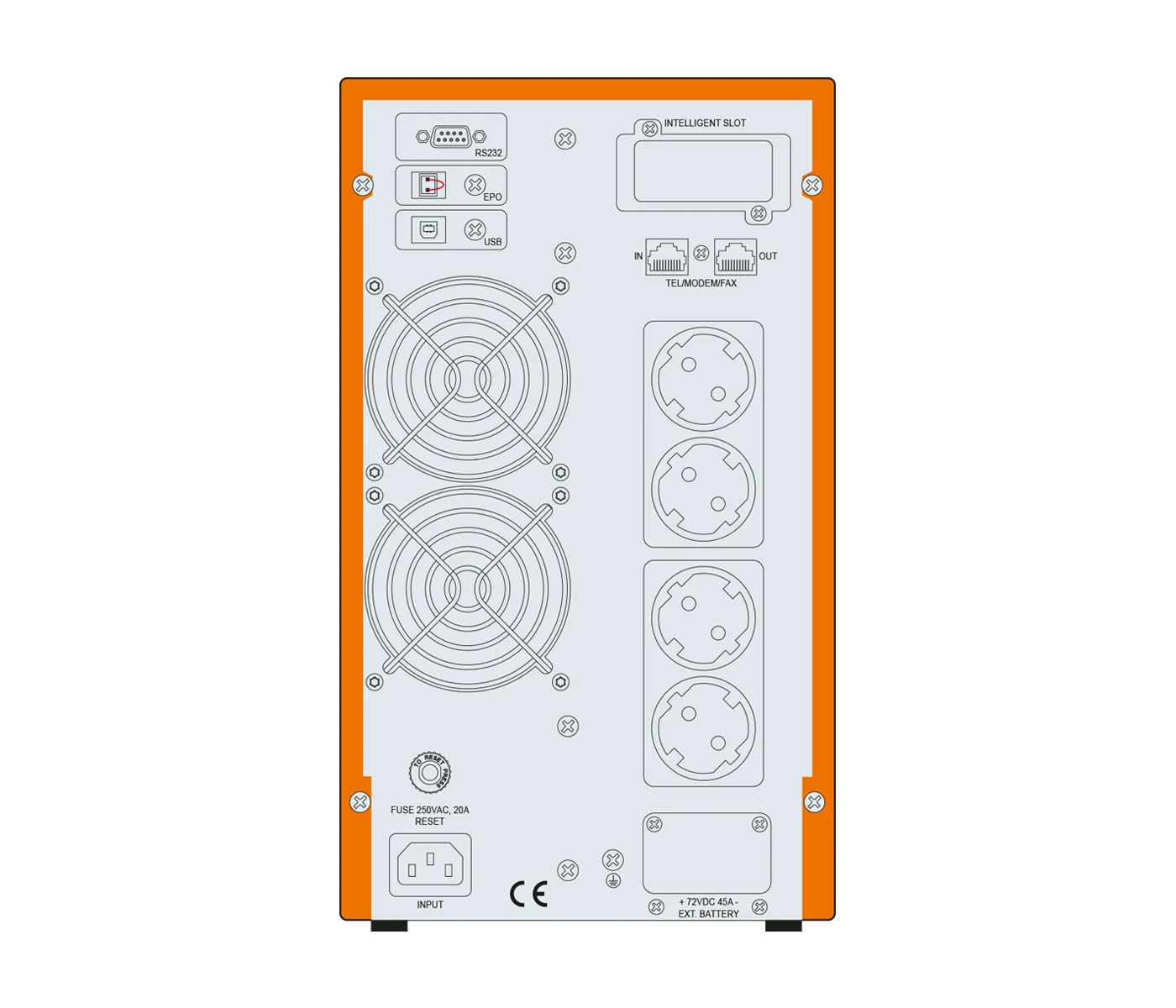 Makelsan Powerpack SE 2 KVA (4x7Ah) 5-15 DK 1800W Online (MU02000N11EAV04)