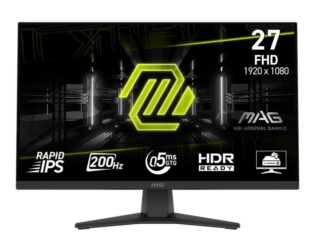 Msi 27" Mag 272F 1920x1080 0.5ms 200Hz Dp/Hdmi +Vesa