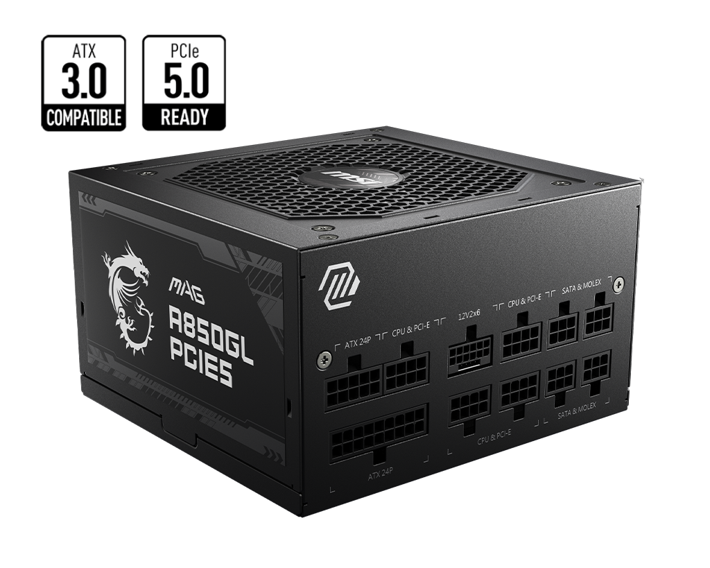 Msi Mag 850W 80+ Gold 12cm Fan Güç Kaynağı (Mag A850GL Pcie5)