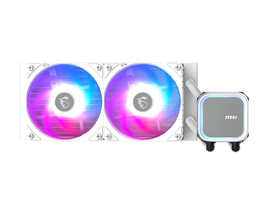 MSI Mag CoreLiquid A13 240 2x12cm ARGB Fan 1851/1700/AM4/AM5 Sıvı Soğutucu Beyaz