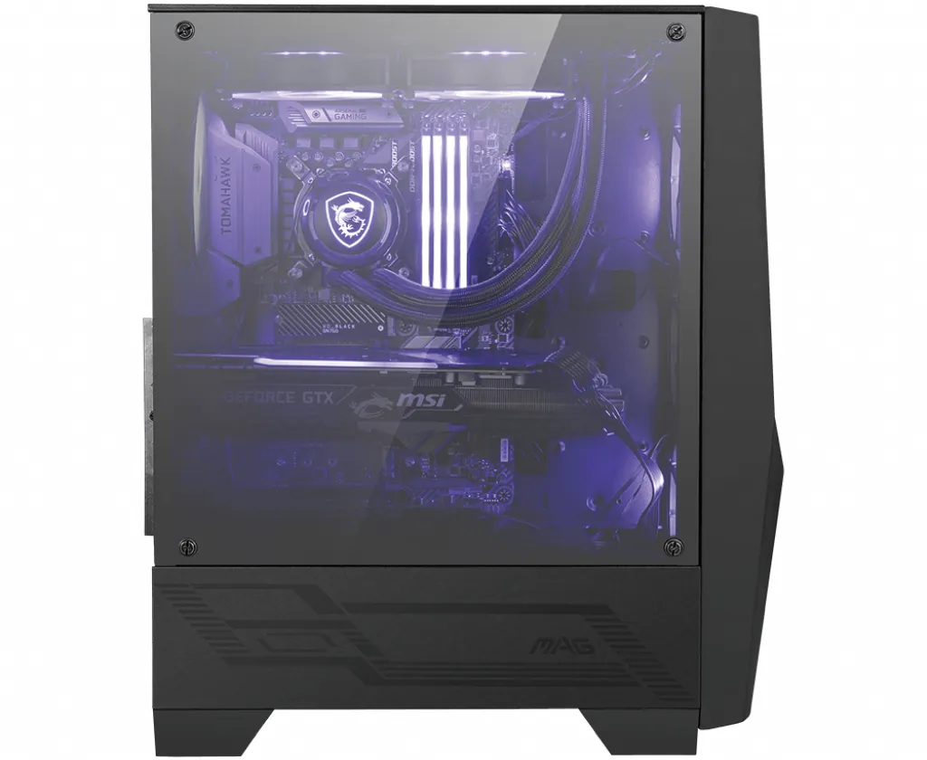 MSI Mag Forge 100M USB3.2 2x12cm RGB + 12cm Fan Pencereli ATX Siyah Kasa