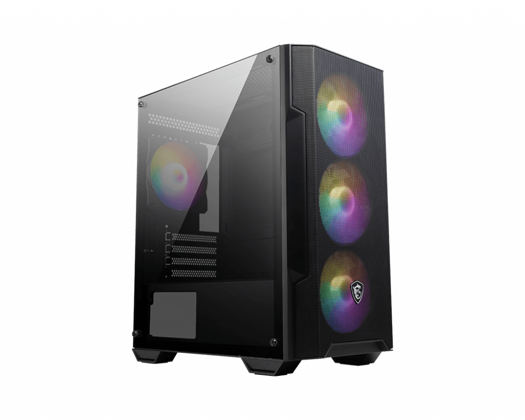 MSI Mag Forge M100R USB3.2 4x12cm ARGB Fan Pencereli M.ATX Siyah Kasa