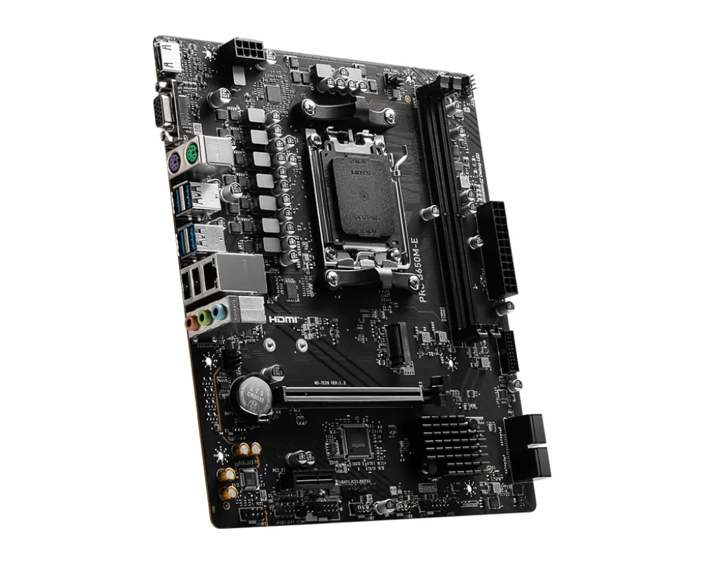 Msi Pro B650M-E Am5 Ddr5 Ses Glan Hdmi/Vga Sata3 Usb3.2 Matx