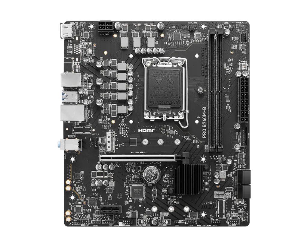 MSI Pro B760M-B 1700P DDR4 Ses GLAN HDMI SATA3 USB3.2 mATX