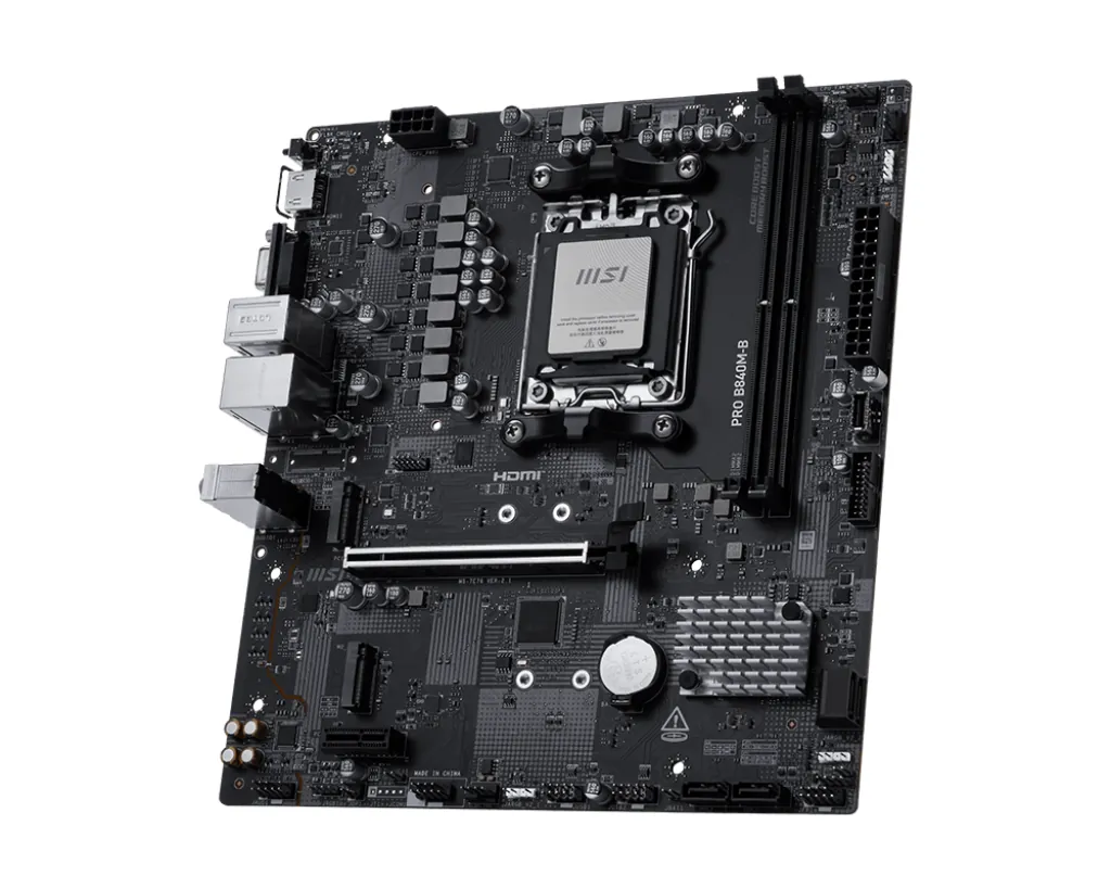 Msi Pro-B840m-B Am5 Ddr5 Ses 2.5Glan Hdmi 2xM.2+4xSata6G Matx