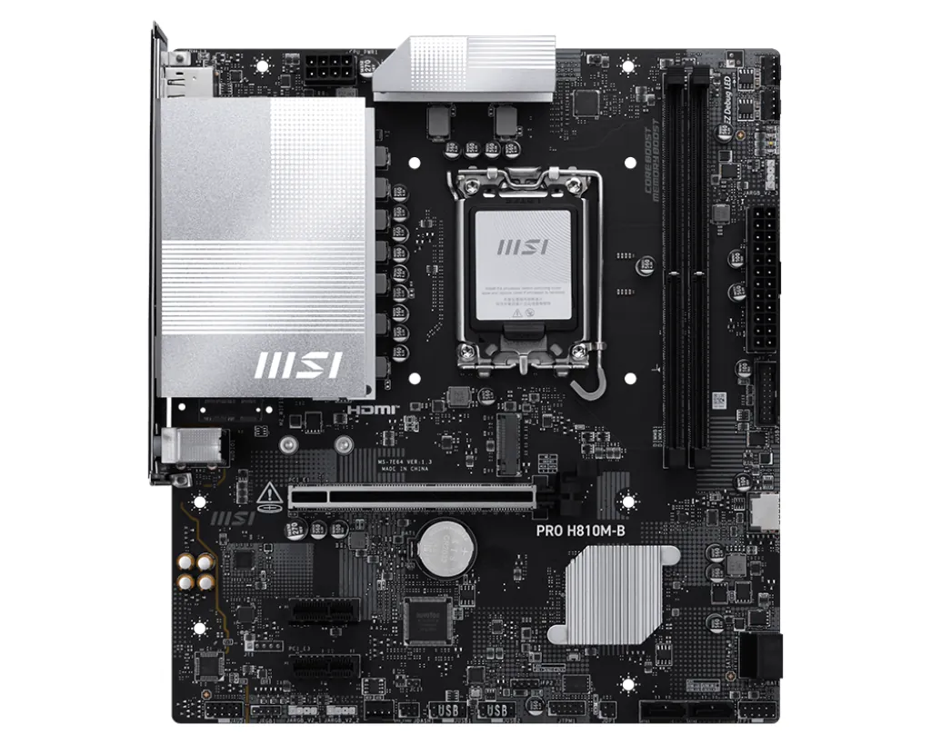 Msi Pro H810M-B 1851P DDR5 Ses GLAN DP/HDMI/USB SATA3 USB3.2 mATX