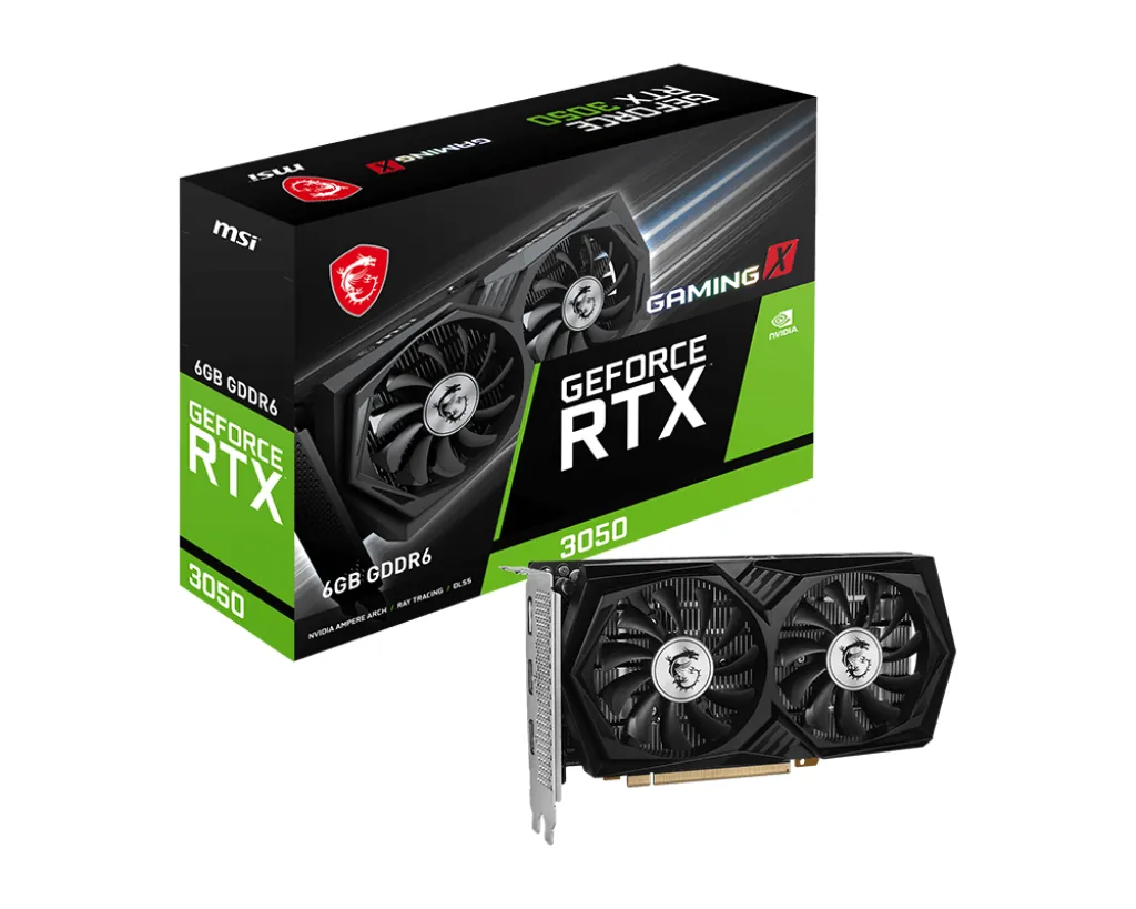 Msi Rtx3050 6gb Gddr6 96bit Dp/2xhdmi (Rtx 3050 Gaming X 6g)