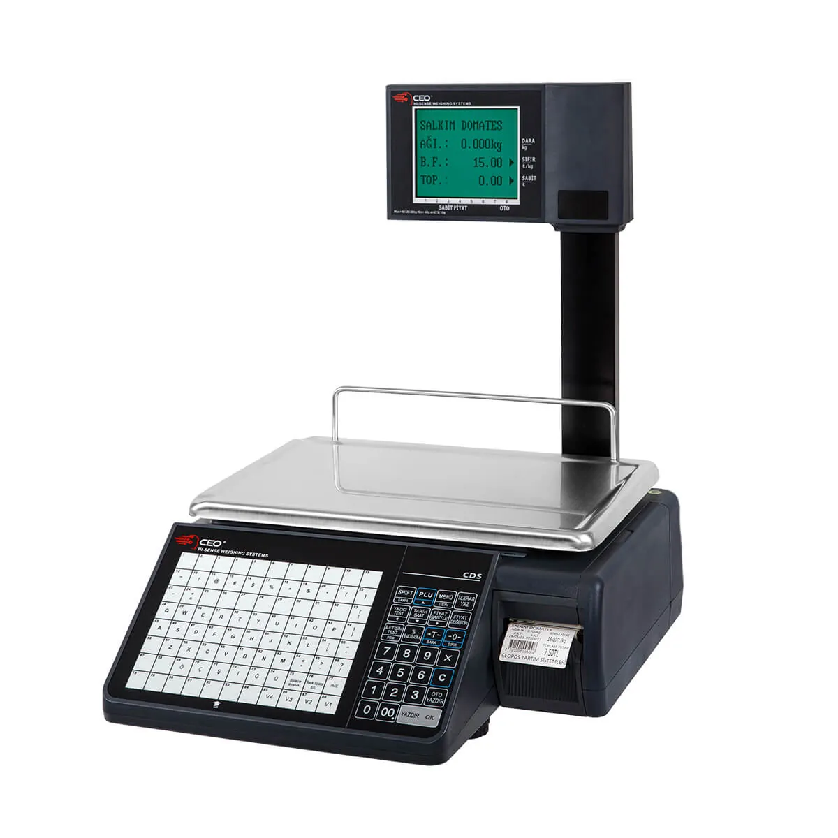 Perkon CEOPos CDS-A5 30kg Barkod Yazıcılı Terazi