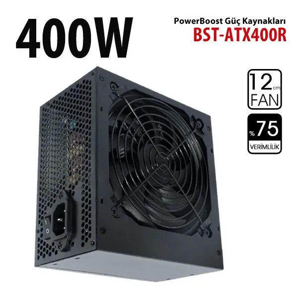 Powerboost 400W 12cm Fan Güç Kaynağı (JPSU-BST-ATX400R)