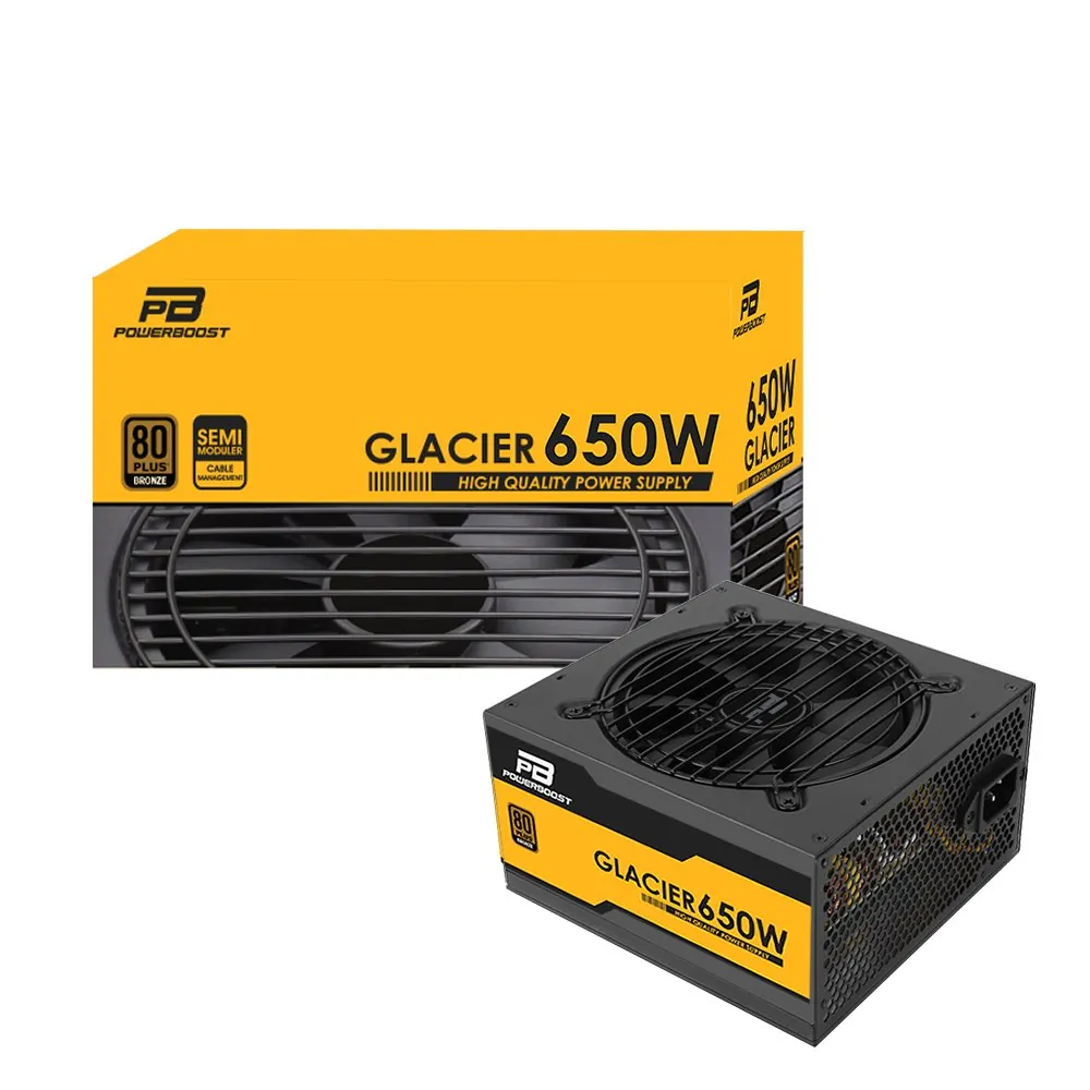 Powerboost Glacier 650W 80+ Bronze 12cm Fan Güç Kaynağı (JPSU-BST-ATX650B)