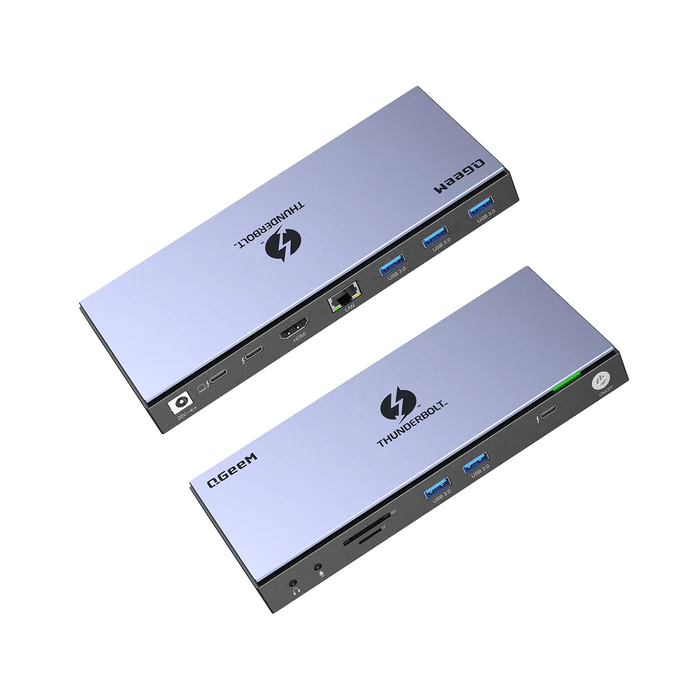 Qgeem (QG-T4801) 5xUSB3.0/LAN/HDMI/3xThunderbolt 60W PD/SD-TF/Audio Docking Station