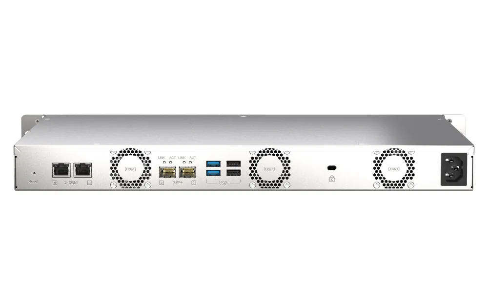 QNAP Ts-435XEU 4GB 4 Slot 2x10GbE SFP Port USB3.2 Rackmount NAS Depolama Ünitesi