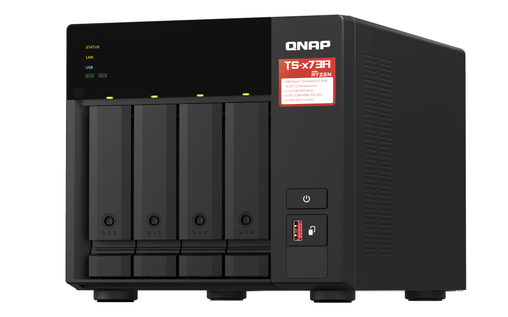Qnap Ts-473a 8gb 4 Slot 2x2.5gbe Port Usb3.2 Nas Depolama Ünitesi