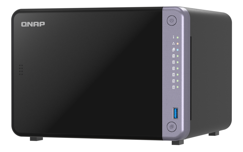 Qnap TS-632X-4G 6 Slot 2x2.5GBE 2x10GBE SFP Port USB3.2 NAS Depolama Ünitesi
