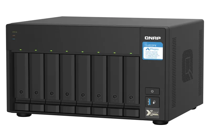 Qnap Ts-832px-4gb 8 Yuvali Nas Depolama Unitesi