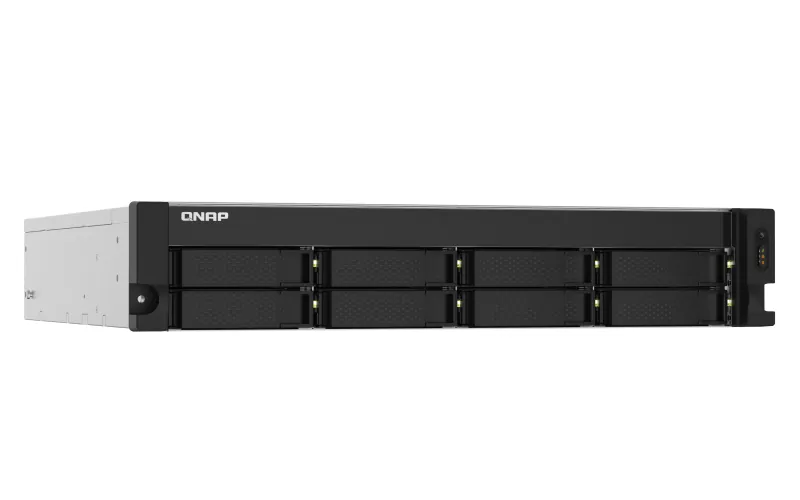 Qnap TS-832pxu-RP 4GB 8 HDD 2xGLAN 2x10G SFP Rock NAS Depolama Ünitesi